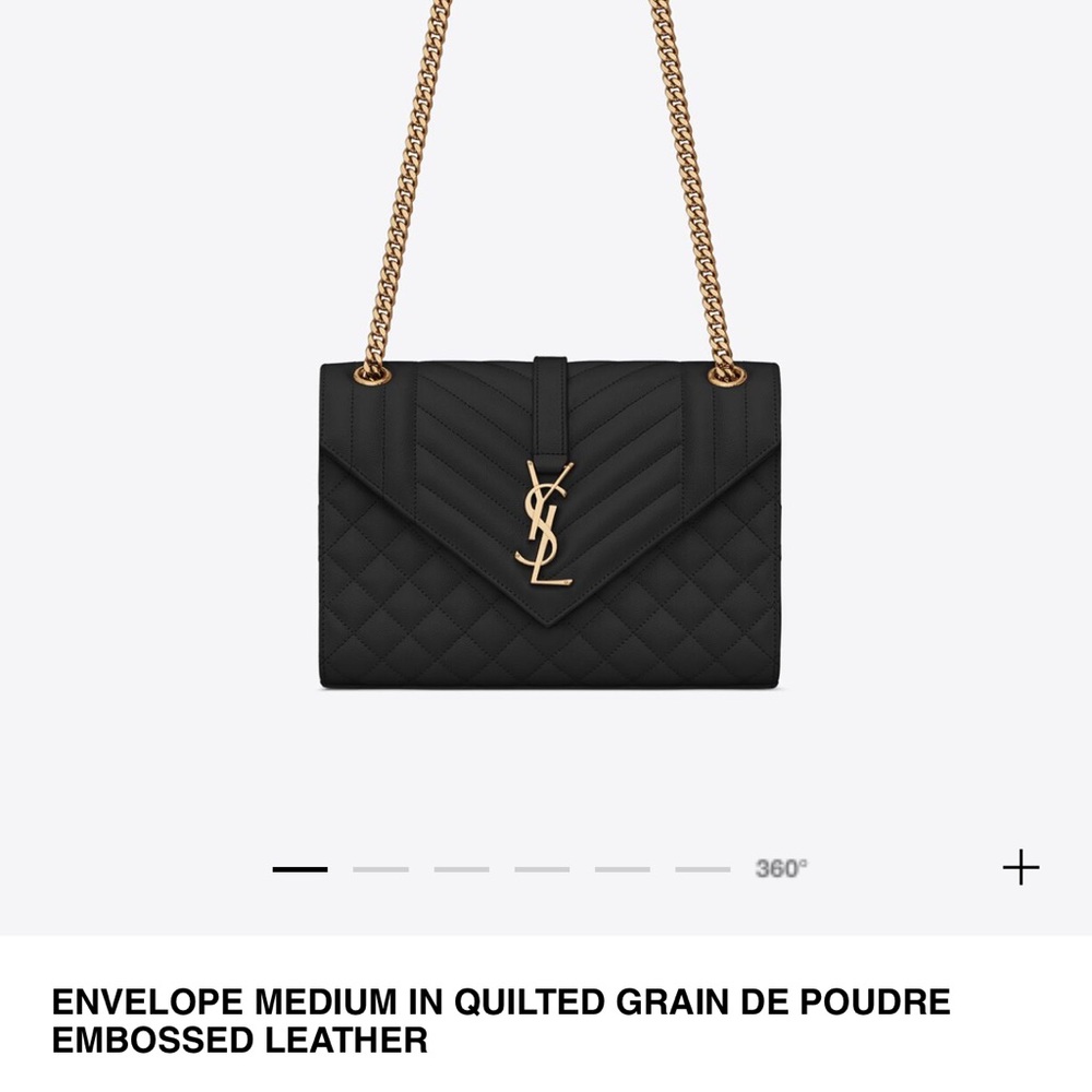 Yves Saint Laurent Black Quilted Shoulder Bag